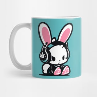 Cool Bunny - Gamer Clothing - Pink and Turquoise Mug